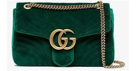 gucci velvet green|Gucci green velvet bag.